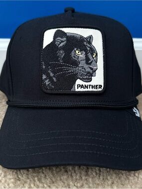 Goorin Bros The Farm Panther 100 SnapBack Trucker Hat Black Rope New Nwt